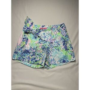 Lily Pulitzer Kaden Chino Shorts With Bow‎ Women's Size 2 Preppy